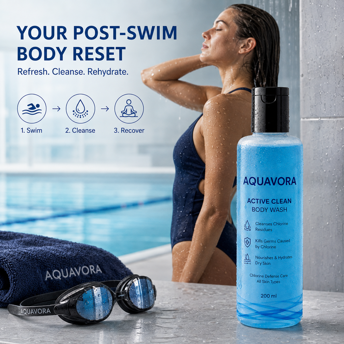 Chlorine Defence Body Wash – Clean, Hydrate & Refresh