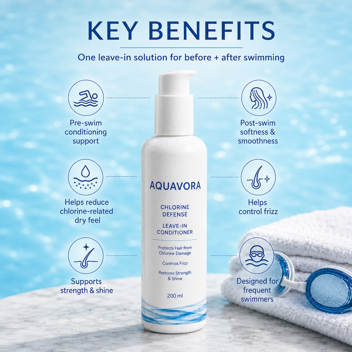 Pre/Post-Swim Hair Conditioner – Nourish & Hydrate