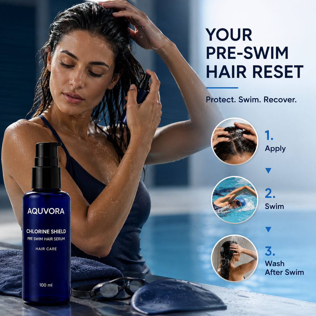 Pre-Swim Hair Protection Serum – Chlorine Defence