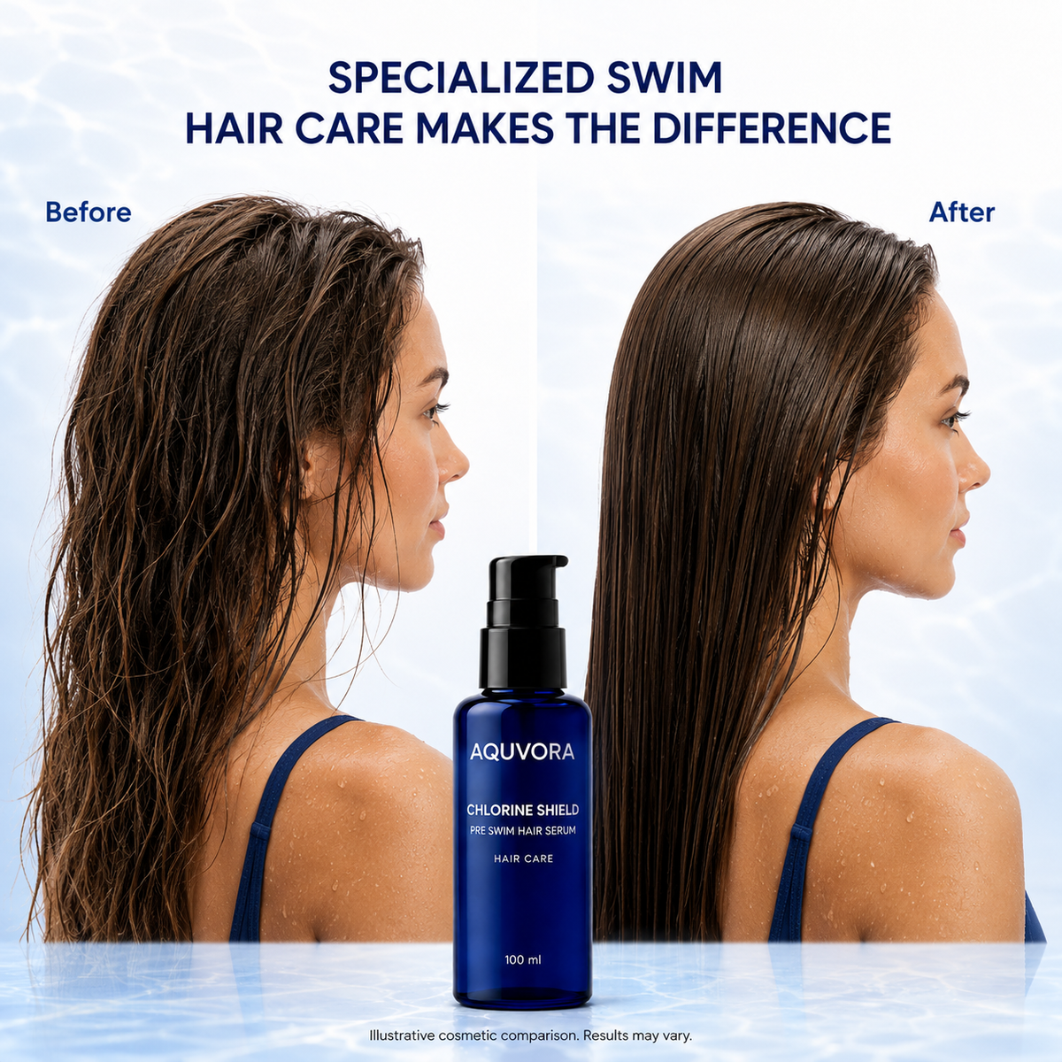 Pre-Swim Hair Protection Serum – Chlorine Defence